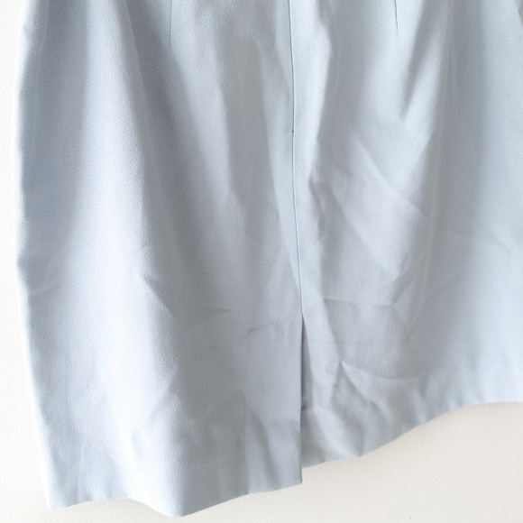 Hugo Buscati - Powder Blue Mini Skirt - Size: 10 - Picture 5 of 10